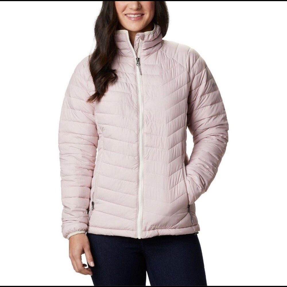 SOLD - Columbia Powder Lite Jacket in Dusty Pink - Size S